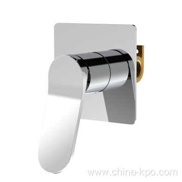 Chrome concealed shower mixer body with 1 output